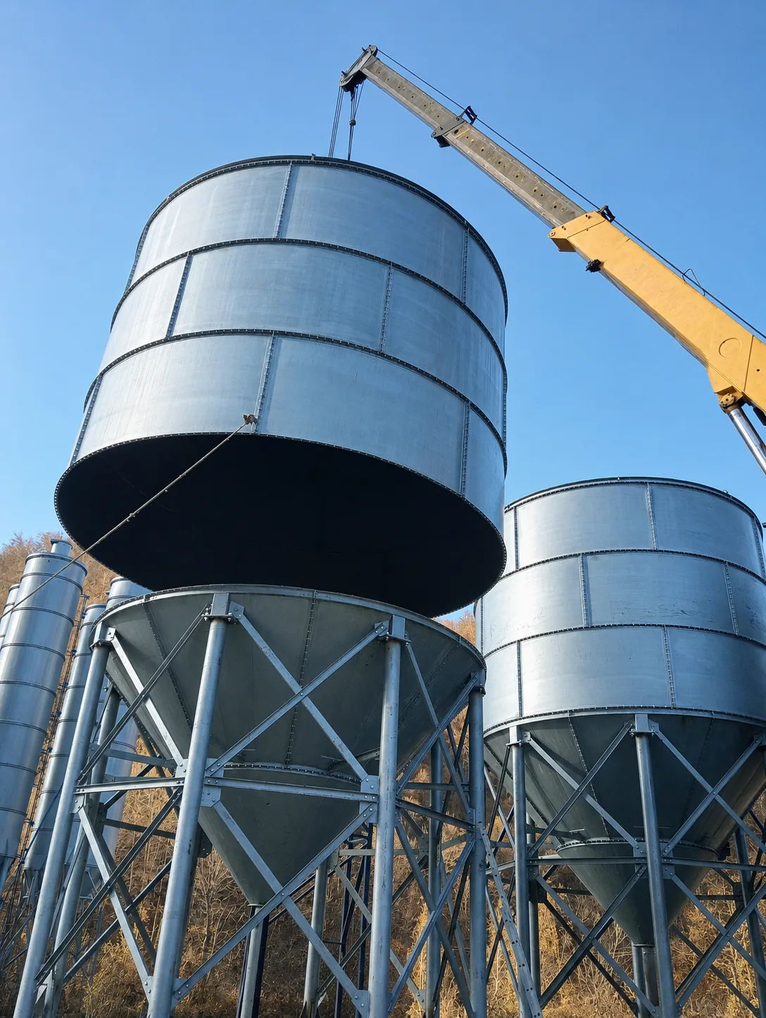 Siloz industrial de ciment executat la comandă de Altebo